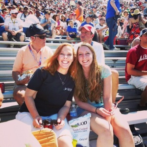 Mom and I at the Indianapolis 500.